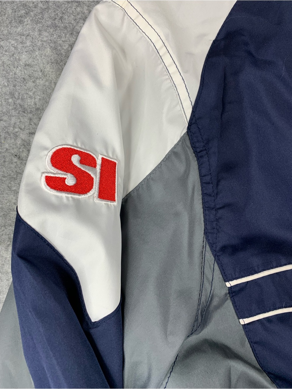 Vintage SEATTLE SEAHAWKS Jacket Adult Large Blue White Full Zip Windbreaker - Picture 3 of 7